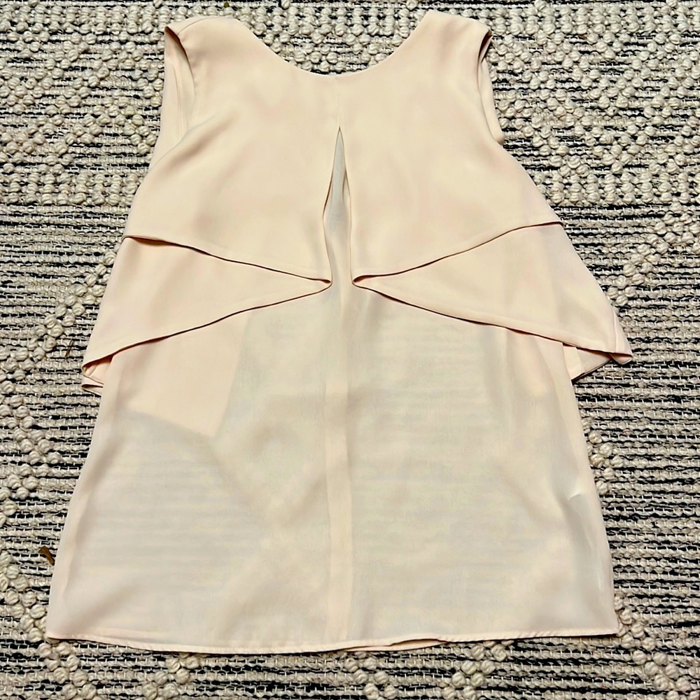 Zara Basic. Sandy Peach Cream Top. Size: XS